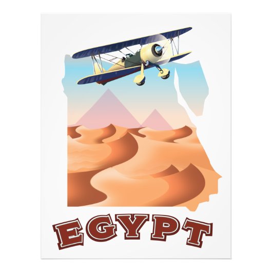 Oude Egyptische landkaart reisposter Foto Afdruk (Voorkant)