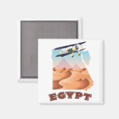 Oude Egyptische landkaart reisposter Magneet (Voorkant / Achterkant)