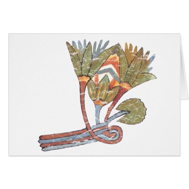 Oude Egyptische Lotus Flower (Voorkant Horizontaal)