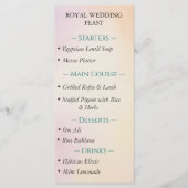 Oude Egyptische Lotus Wedding Menu (Voorkant)