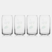 Oude Egyptische Lotusbloem Blikvorm Glas (Achterkant)