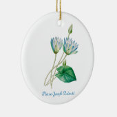 Oude Egyptische Lotusbloem Keramisch Ornament (Rechts)