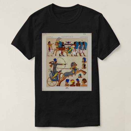 Oude Egyptische mode en accessoires uit Gesc T-shirt (Design voorkant)
