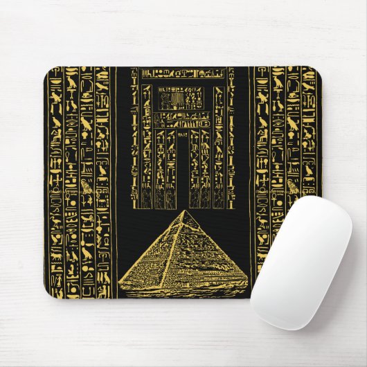 Oude Egyptische Muismat - Piramide & Hiërogliefen (Met muis)