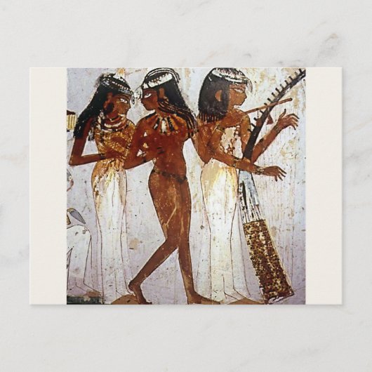 Oude Egyptische muziek Briefkaart (Voorkant)