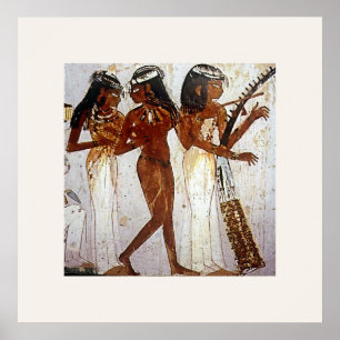 Oude Egyptische muziek Poster