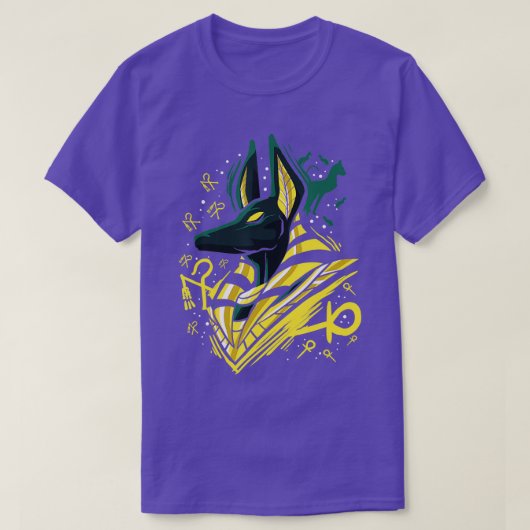 Oude Egyptische mythologie Egypt God Anubis T-shirt (Design voorkant)