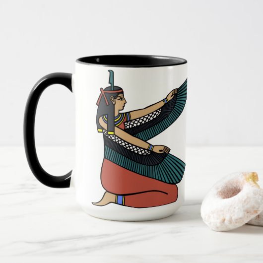 Oude Egyptische Mythologie Kunst Mok (Met donut)