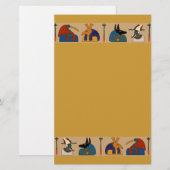 Oude Egyptische mythologische goden Mummy-ceremoni Briefpapier (Voorkant / Achterkant)