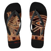 Oude Egyptische ogen van Horus Teenslippers (Voetbed)