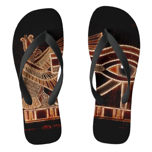 Oude Egyptische ogen van Horus Teenslippers (Voetbed)
