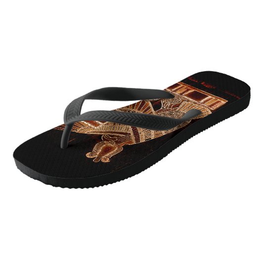 Oude Egyptische ogen van Horus Teenslippers (Schuin)