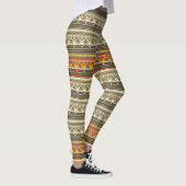 Oude Egyptische patroonpatronen Leggings (Rechts)