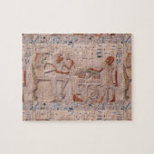 Oude Egyptische piramide Hieroglyphs Legpuzzel (Horizontaal)