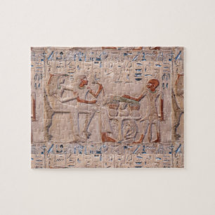 Oude Egyptische piramide Hieroglyphs Legpuzzel