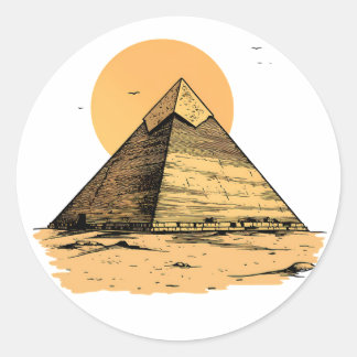 Oude Egyptische Piramide Sticker