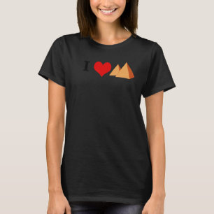 Oude Egyptische piramide T-shirt