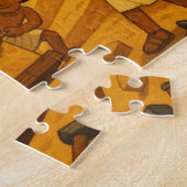 Oude Egyptische piramides macht puzzel goud Legpuzzel (Zijkant)