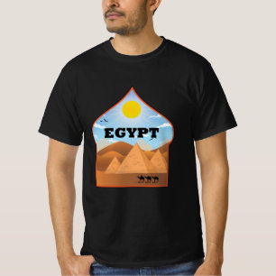 Oude Egyptische piramides reizen wonder T-shirt