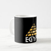 Oude Egyptische Pyramide T-Shirt Koffiemok (Voorkant links)