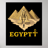 Oude Egyptische pyramiden sfinx Sacred Geometry Poster (Voorkant)