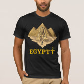 Oude Egyptische pyramiden sfinx Sacred Geometry T-shirt (Voorkant)