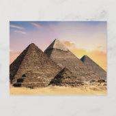 Oude Egyptische Pyramides Briefkaart (Voorkant)