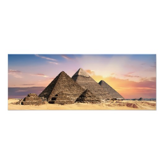 Oude Egyptische Pyramides Foto Afdruk (Voorkant)