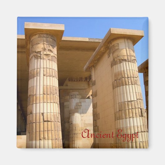 Oude Egyptische ruïnes Magneet (Voorkant)