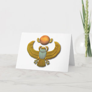 Oude Egyptische Sacred Scarab - Gold Kaart