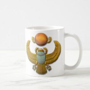 Oude Egyptische Sacred Scarab - Gold Koffiemok