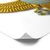 Oude Egyptische Sacred Scarab - Gold Poster (Hoek)