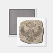 Oude Egyptische Sacred Scarab Stone Magneet (Voorkant / Achterkant)