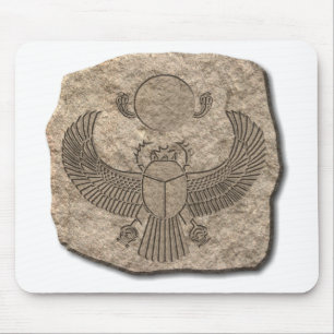 Oude Egyptische Sacred Scarab Stone Muismat