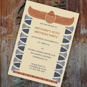 Oude Egyptische Scarab Kever Custom Kaart