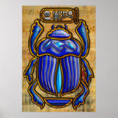 Oude Egyptische Scarab Poster (Voorkant)