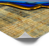 Oude Egyptische Scarab Poster (Hoek)