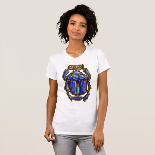Oude Egyptische Scarab T-shirt (Voorkant volledig)