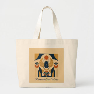 Oude Egyptische Scarabee Elegante Boodschappentas Grote Tote Bag