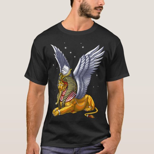 Oude Egyptische Sfinx T-shirt (Voorkant)