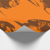 Oude Egyptische sfinx vet Sinaasappel en bruin Cadeaupapier