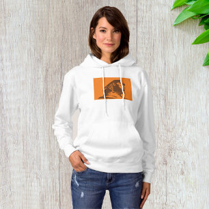 Oude Egyptische sfinx vet Sinaasappel en bruin Hoodie