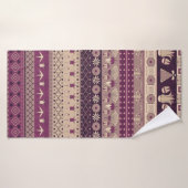 Oude Egyptische sierstam naadloos. Badhanddoek (Badhanddoek)