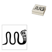 Oude Egyptische slang, kunststempel Rubberstempel (Gestempeld)