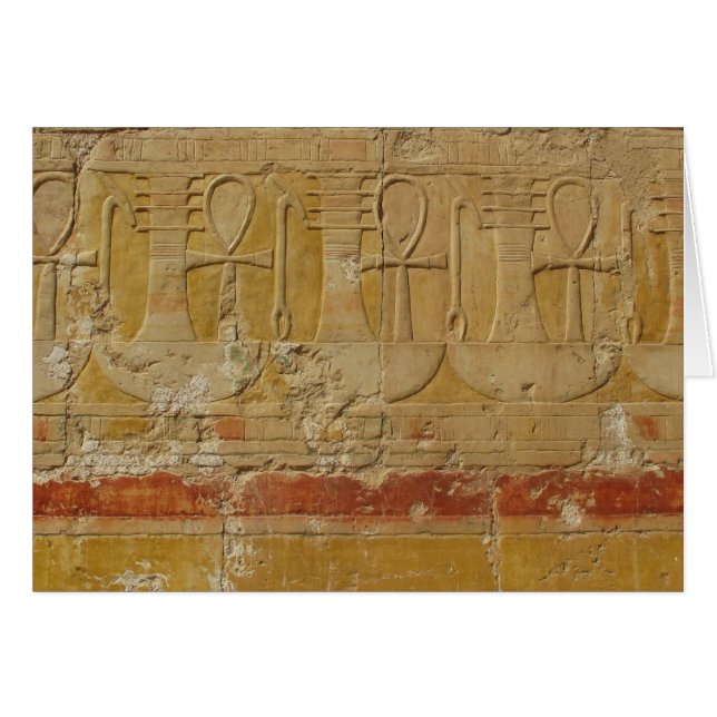 Oude Egyptische sleutel van het leven Ankh (Voorkant Horizontaal)