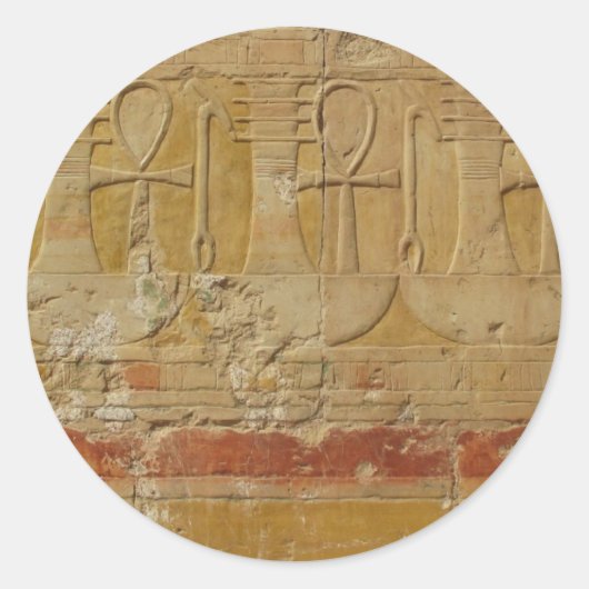 Oude Egyptische sleutel van het leven Ankh Ronde Sticker (Voorkant)