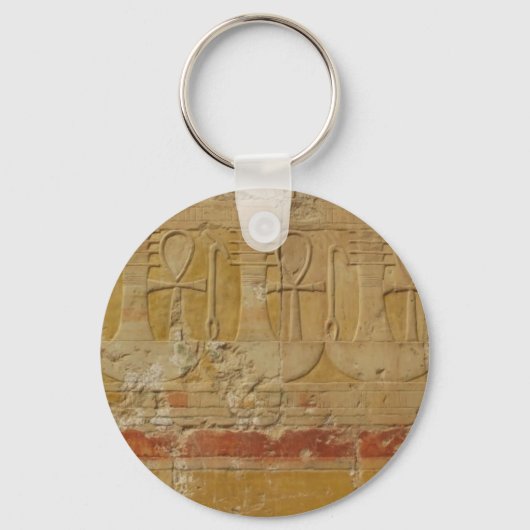 Oude Egyptische sleutel van het leven Ankh Sleutelhanger (Voorkant)