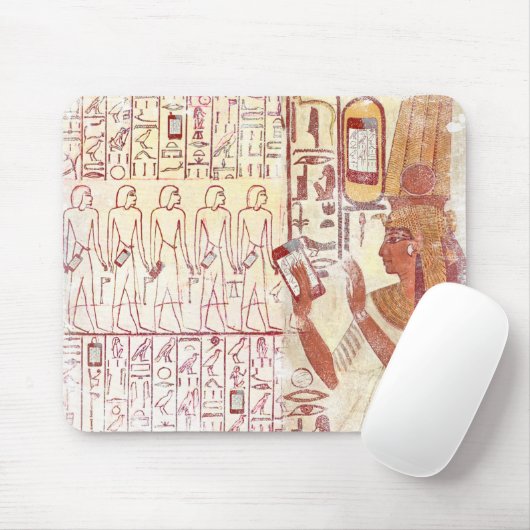 Oude Egyptische smartphones Muismat (Met muis)