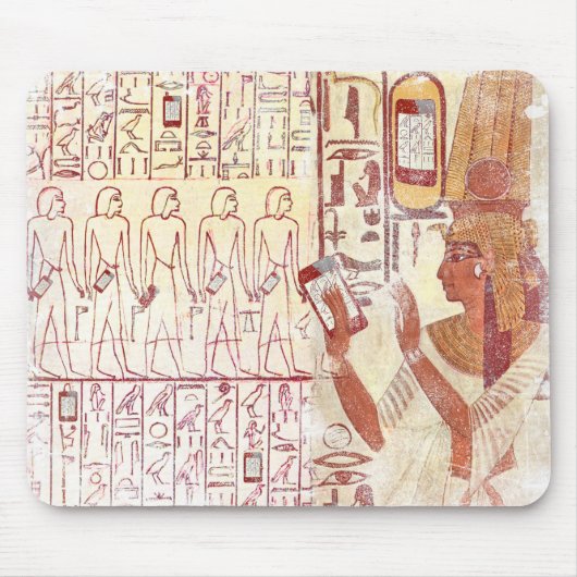 Oude Egyptische smartphones Muismat (Voorkant)