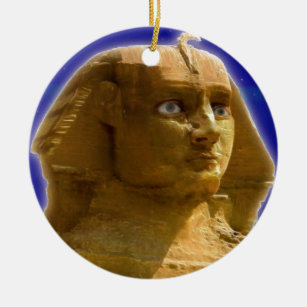 Oude Egyptische Sphinx bij Giza Art Design Keramisch Ornament